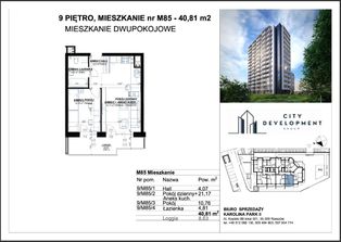 Nowe mieszkanie Projektant 2 Pokoje 41 m2 balkon