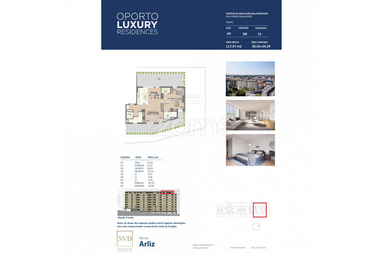 Novo empreendimento Oporto Luxury Residences - Apartamento T2