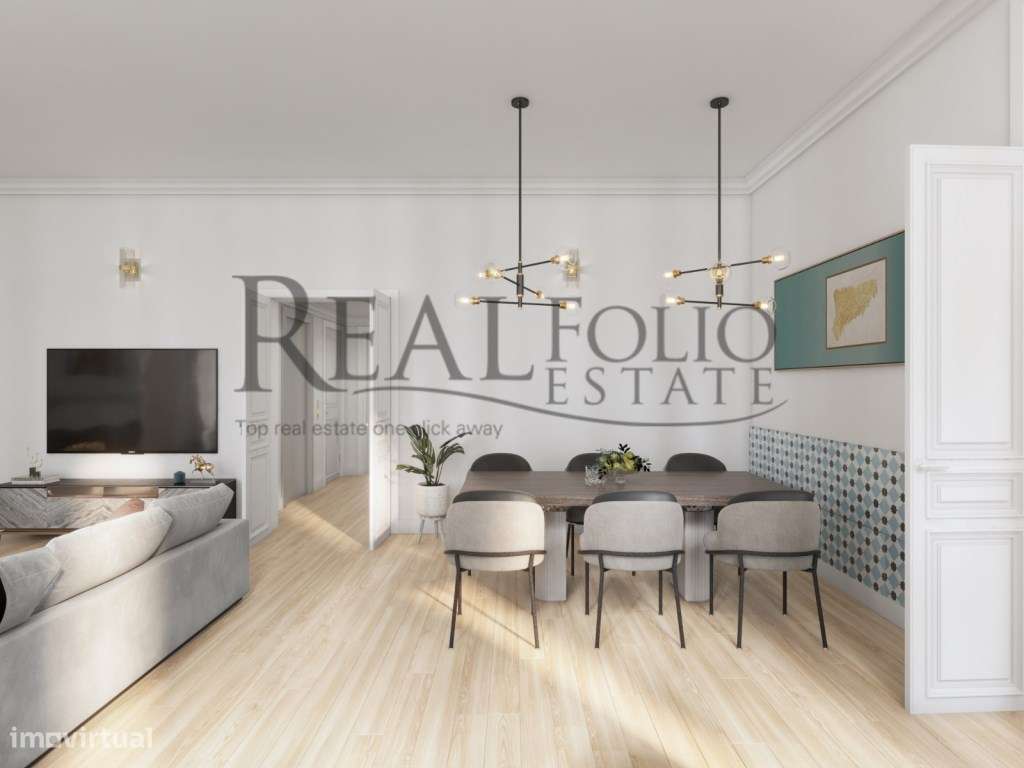 Luxuoso apartamento T2 duplex com jardim no coração do Chiado. - Grande imagem: 5/32