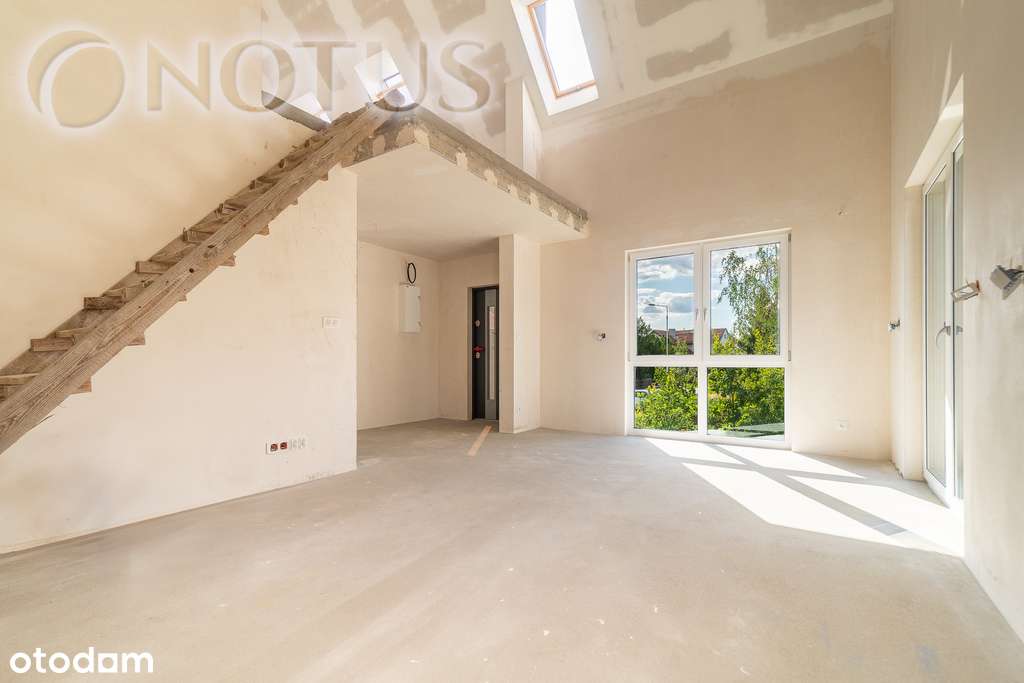 APARTAMENT–dwupoziomowy LOFT z loggią i ogródkiem-3