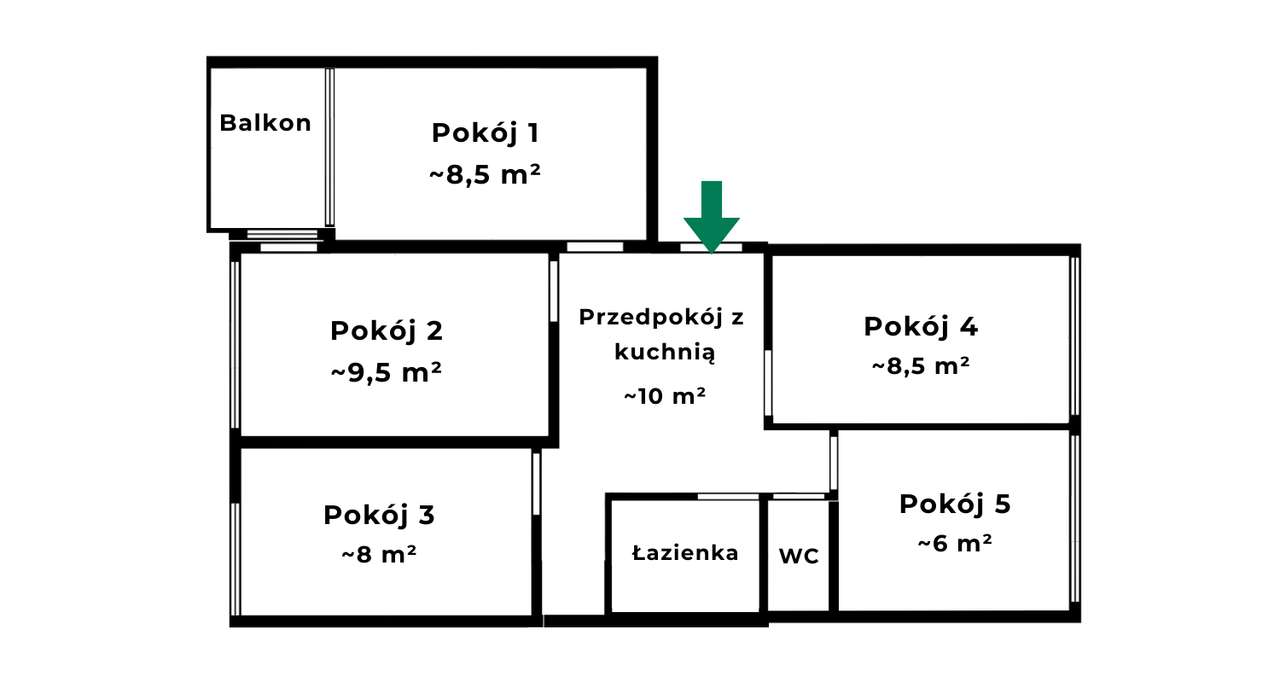 Wrocław - Popowice - ul. Popowicka - 5 pokoi-13