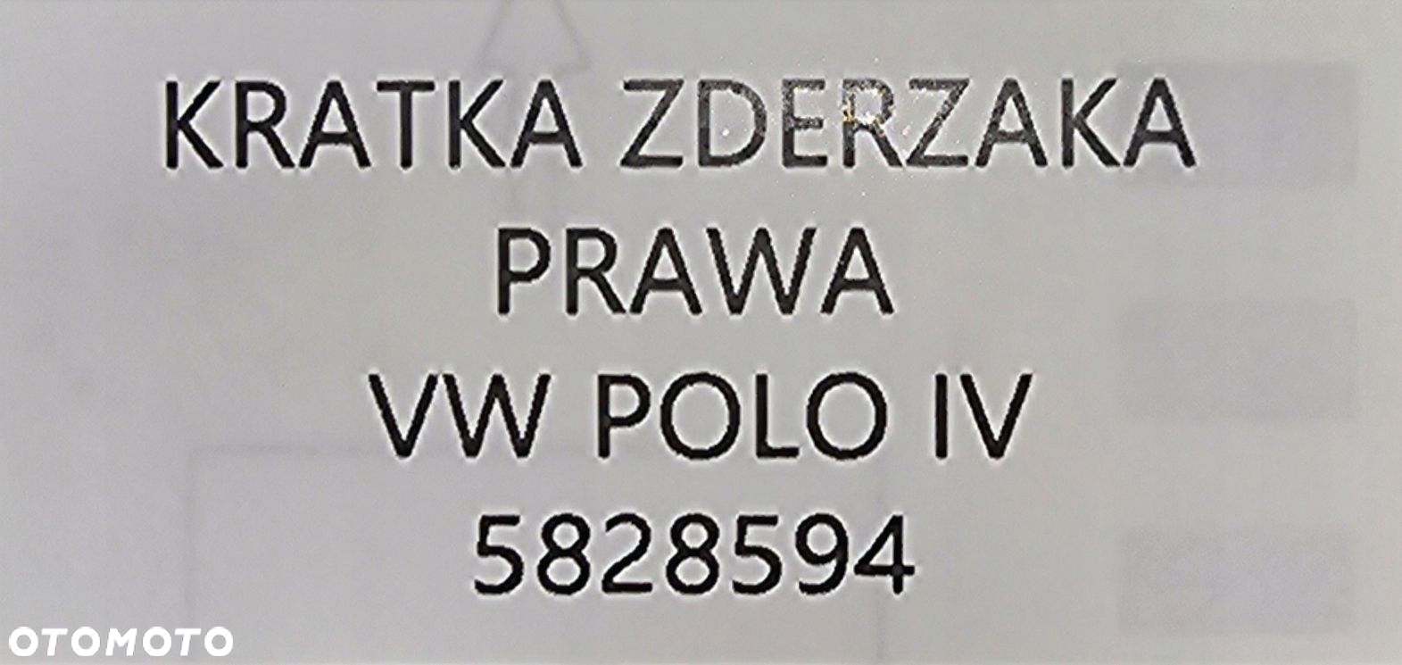 NOWA KRATKA ZDERZAKA PRAWY PRZÓD VW POLO - 5828594 - 5