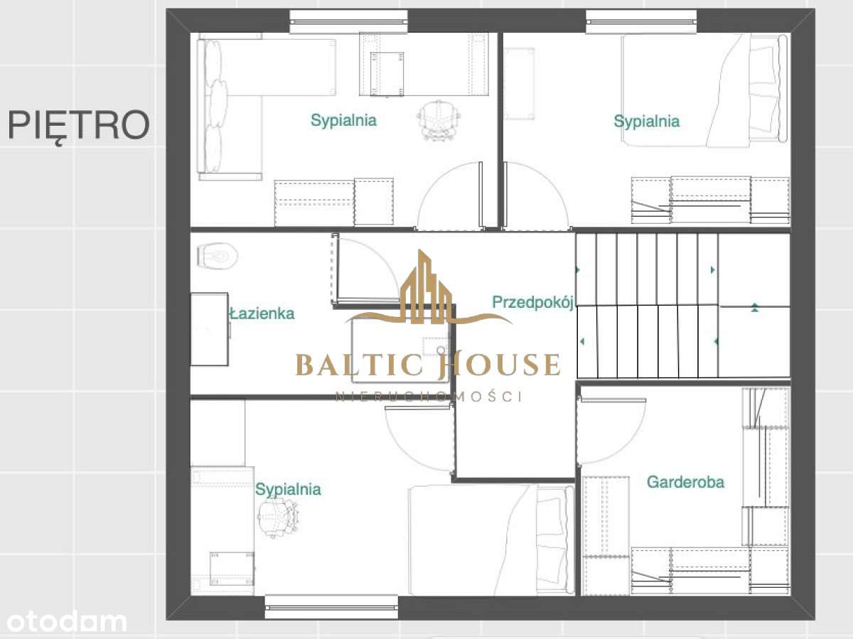 Dom Bliźniak 4 Pokoje Ogród Taras Wyposażony Reda-15