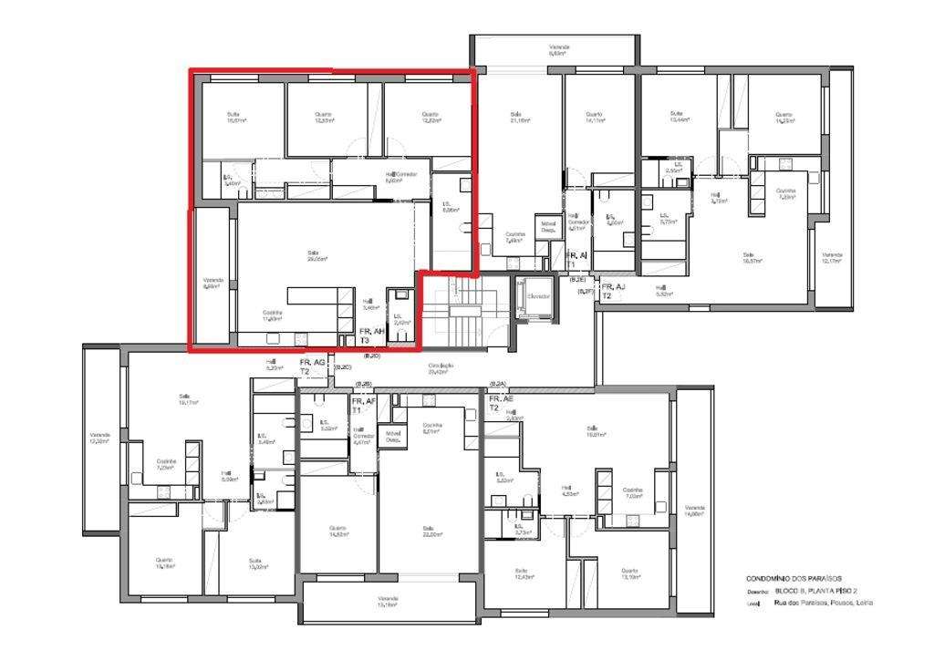 Apartamento T3 em Leiria, Pousos, Barreira e Cortes de 115,00 m2 - Grande imagem: 5/9