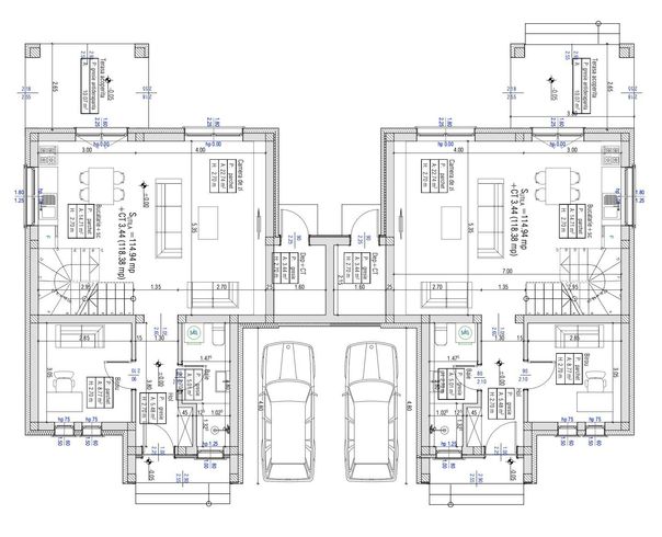 1/2 Duplex, 5 camere, 2 bai, camera tehnica, 119mp, 300mpT , Giarmata!-13