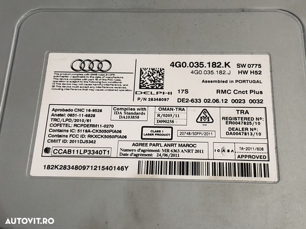 Audio multimedia Audi A6 C7 Avant 2.0 TDI Multitronic, 177cp - 3