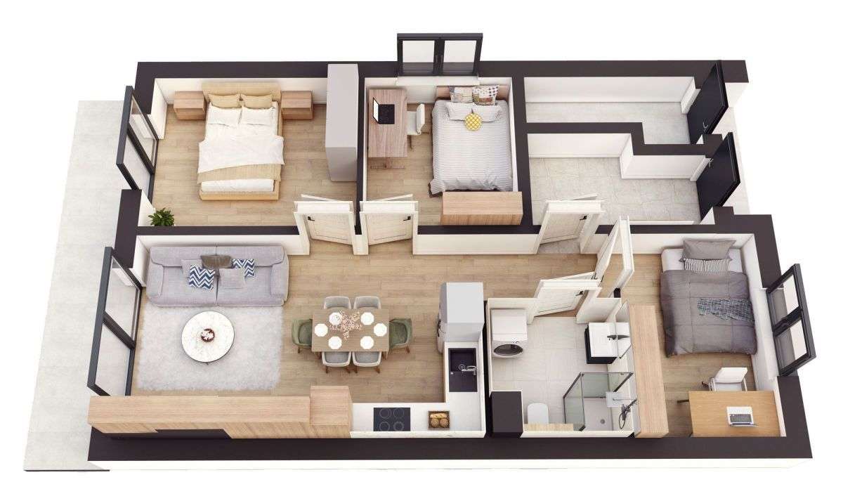 Bez prowizji! Nowoczesne mieszkanie z ogródkiem-3