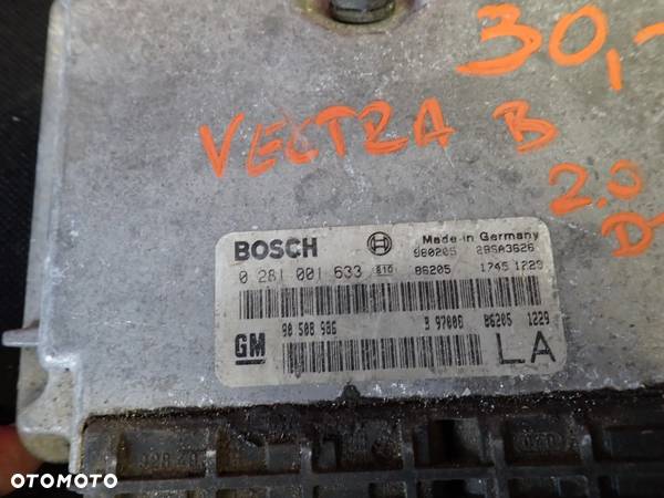 OPEL VECTRA B 2.0 DTI STEROWNIK SILNIKA KOMPUTER 90508968 0281001633 - 2