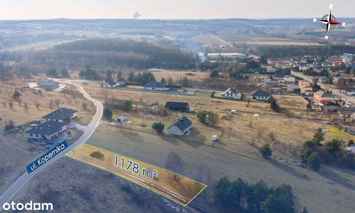 Działka 1178 m² Mstów – budowlana ul. Kopernika - Pełny obrazek: 4/7