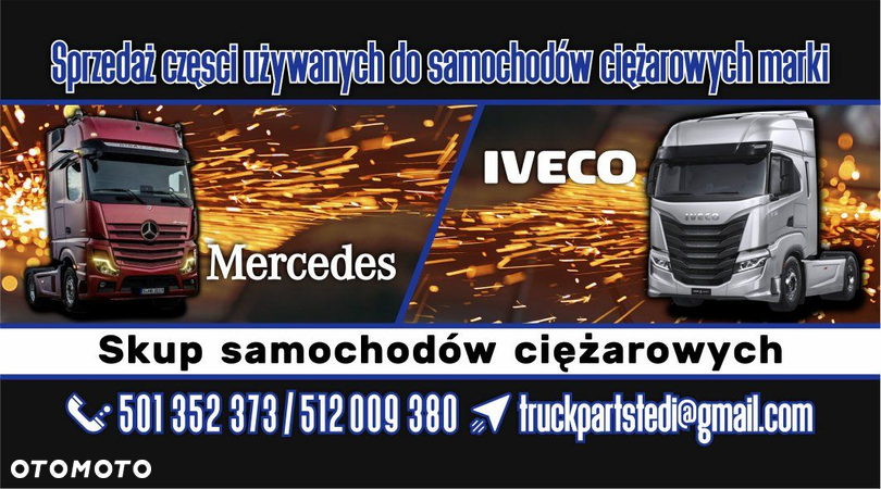 Okular narożnik zderzaka prawy wzmocnienie Mercedes Atego - 3