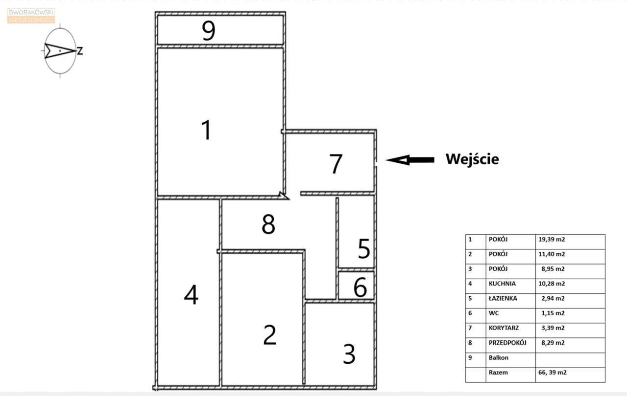3-pokojowe 66,39 m² – Wrocław świetna lokalizacja-14