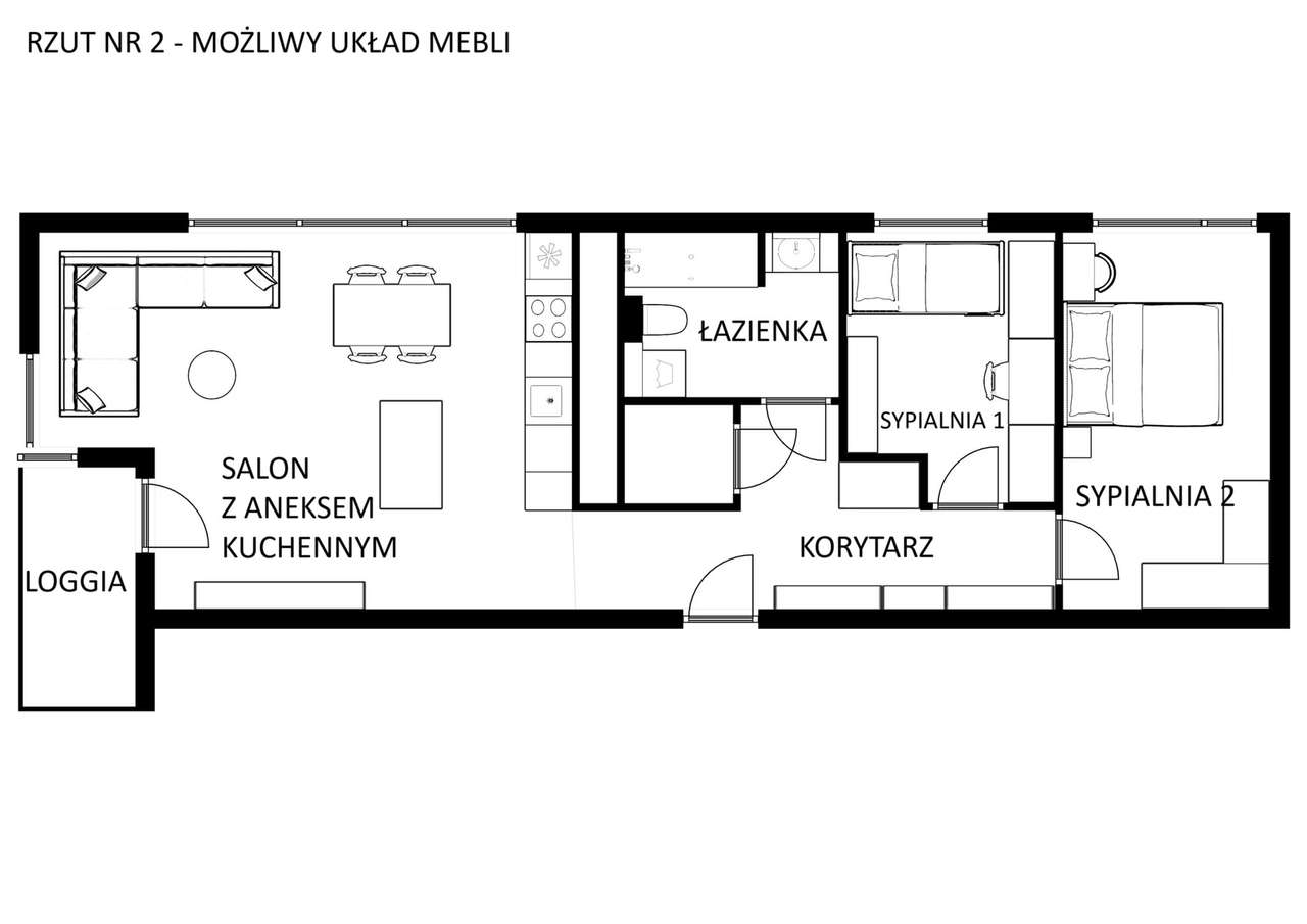 GOTOWE do ZAMIESZKANIA- TRZY pokoje blisko LASKU-16