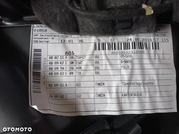Audi A6 C7 Sedan S-Line Fotel kanapa boczki skóra grzane wentylowane 28km - 20