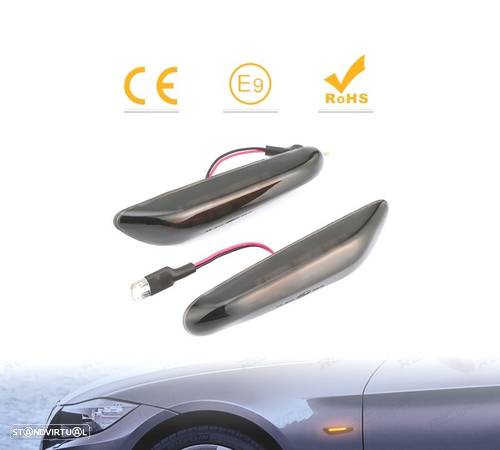 PISCAS LATERAIS LED DINAMICOS PARA BMW E81 E82 E87 E88 E90 E91 E92 E93 E46 E60 E61 E60 E61 - 2