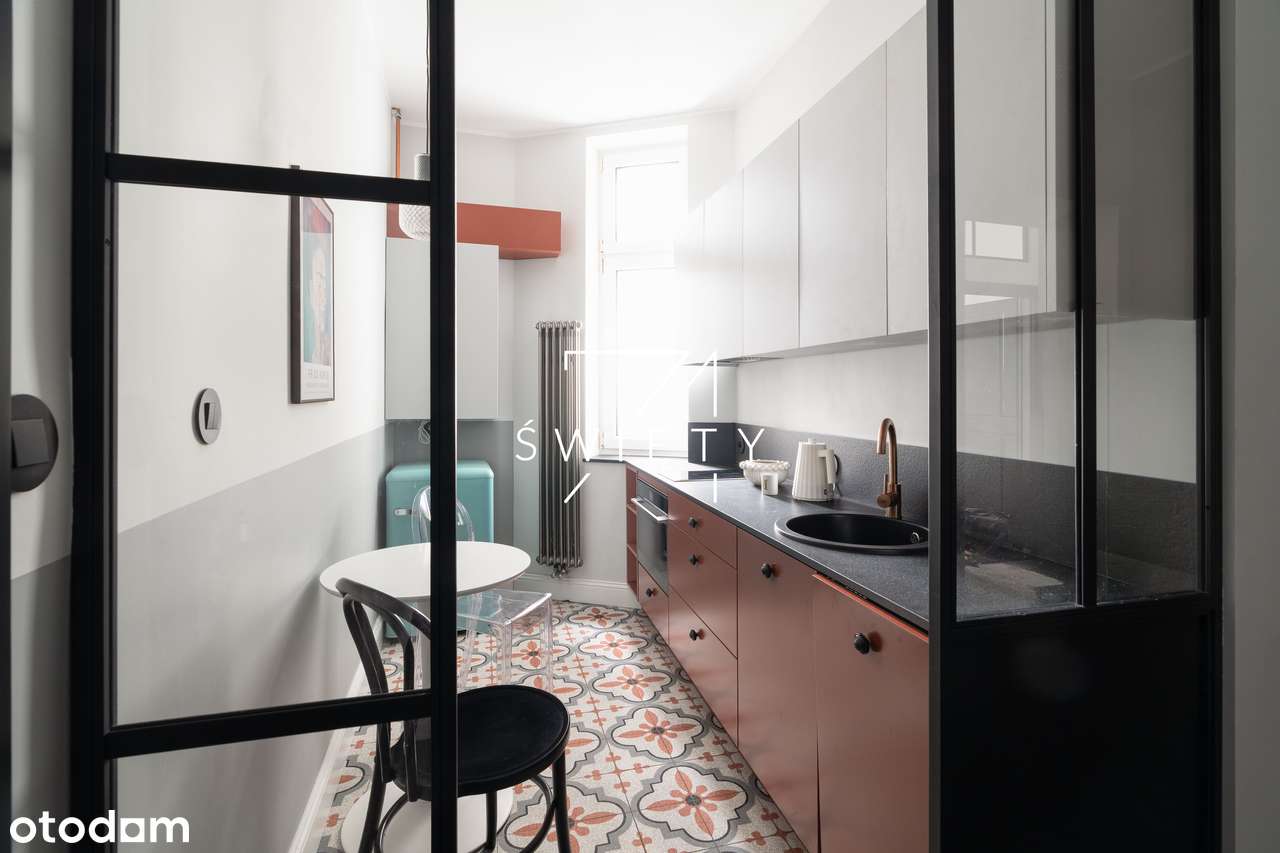 Designerskie 2 pokoje w kamienicy | Górna Wilda | Drewniana podłoga-9