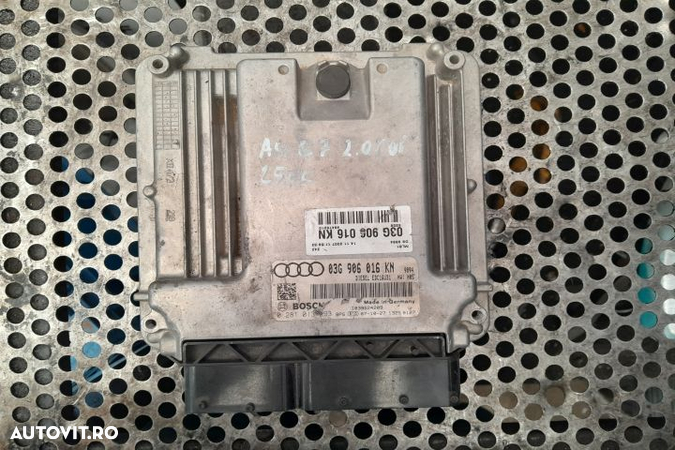 Calculator motor ECU 03G906016KN Audi A4 B7  [din 2004 pana  2008] Av - 1