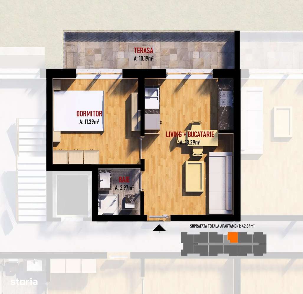 Apartamente tip Studio, 2 si 3 camere – Dobroesti | Finisaje moderne-3