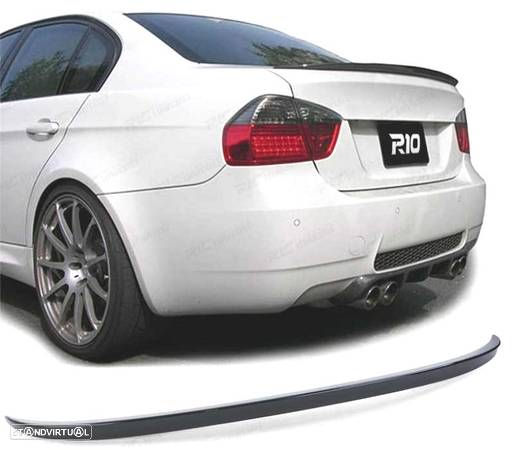 AILERON SPOILER PARA BMW E90 05-11 LOOK M3 PRETO BRILHANTE - 1