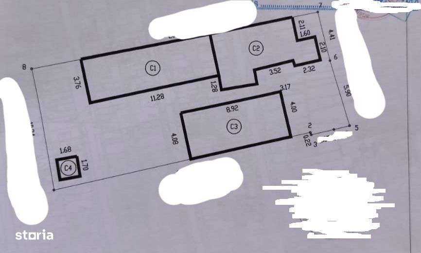 zona Vidin teren cu casa demolabila deschidere 10 ml - Imagine principală: 1/5