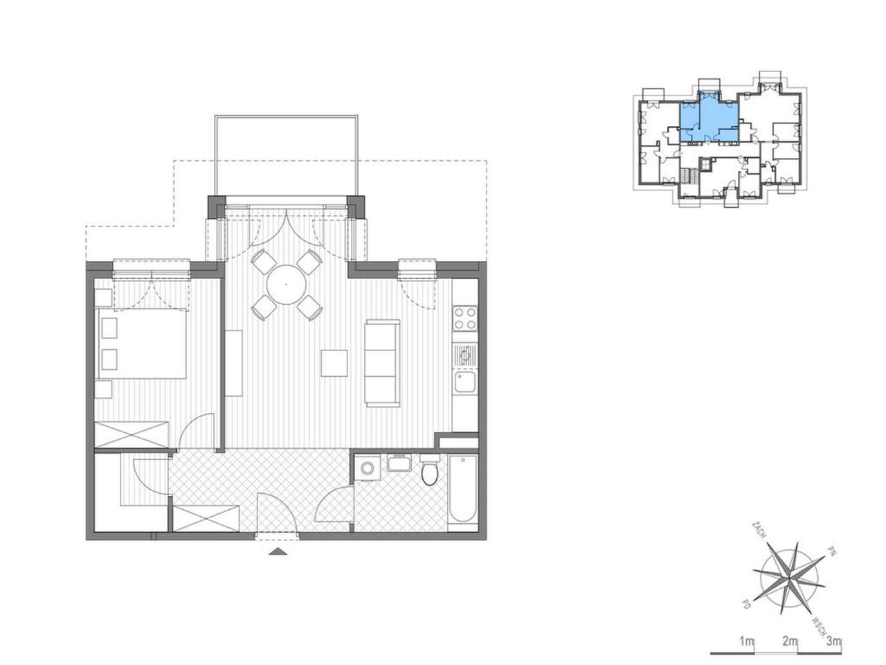 2-pokojowe mieszkanie 53m2 + balkon Bez Prowizji - Pełny obrazek: 2/8