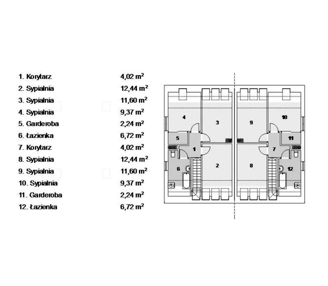 Nowoczesny dom z garażem w zabudowie bliźniaczej MALBORK - Pełny obrazek: 4/4