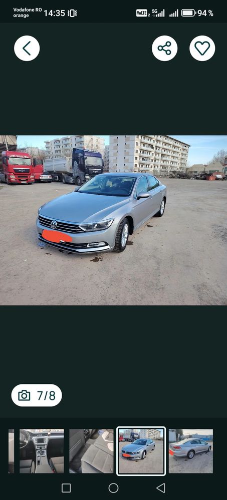 Volkswagen Passat 1.6 TDI (BlueMotion Technology) DSG Comfortline 2015