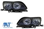 Faruri LED Angel Eyes BMW E46 (09.2001-03.2005) Negru - 1