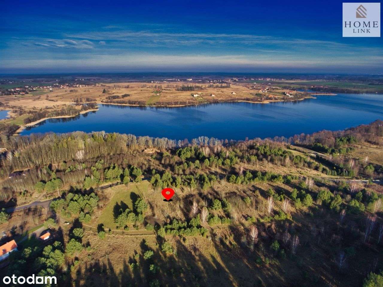 Działka z niesamowitym widokiem na jezioro i las. - Pełny obrazek: 4/10
