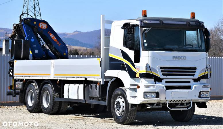 Iveco TRAKKER 410 * SKRZYNIA 7,00 m + PM 27S + PILOT / 6x4 - 4