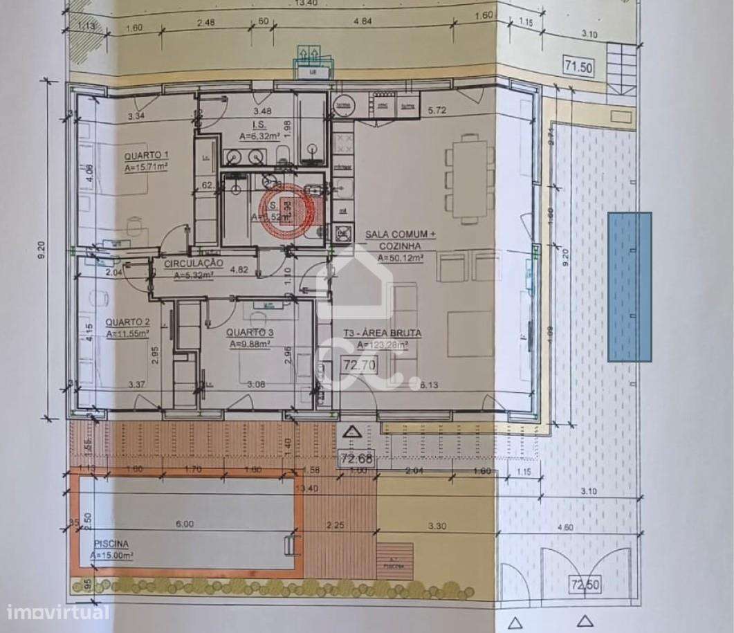 MORADIA T3 COM PISCINA-33