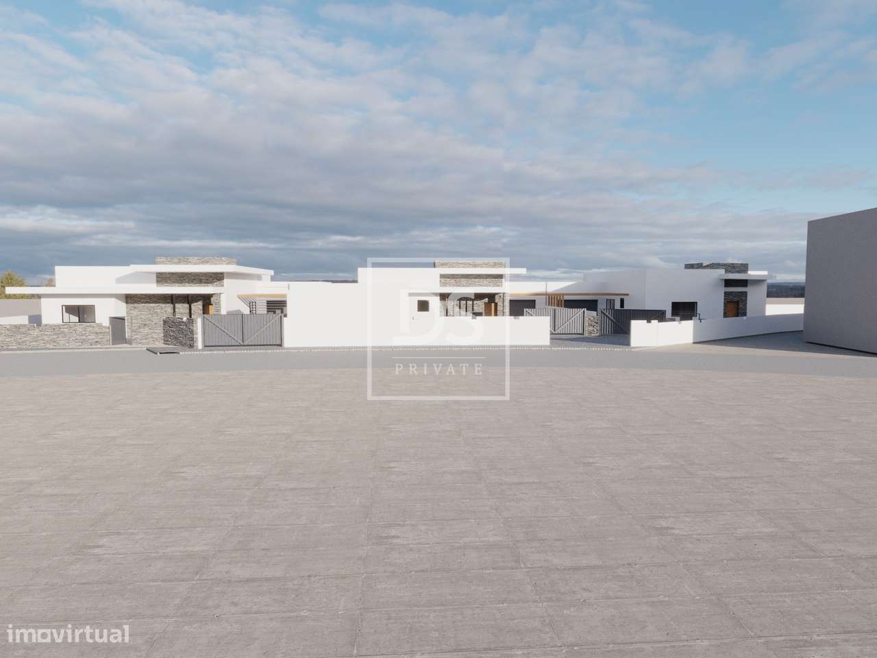 Moradia T3 Térrea unifamiliar de arquitetura moderna em fase de constr-7