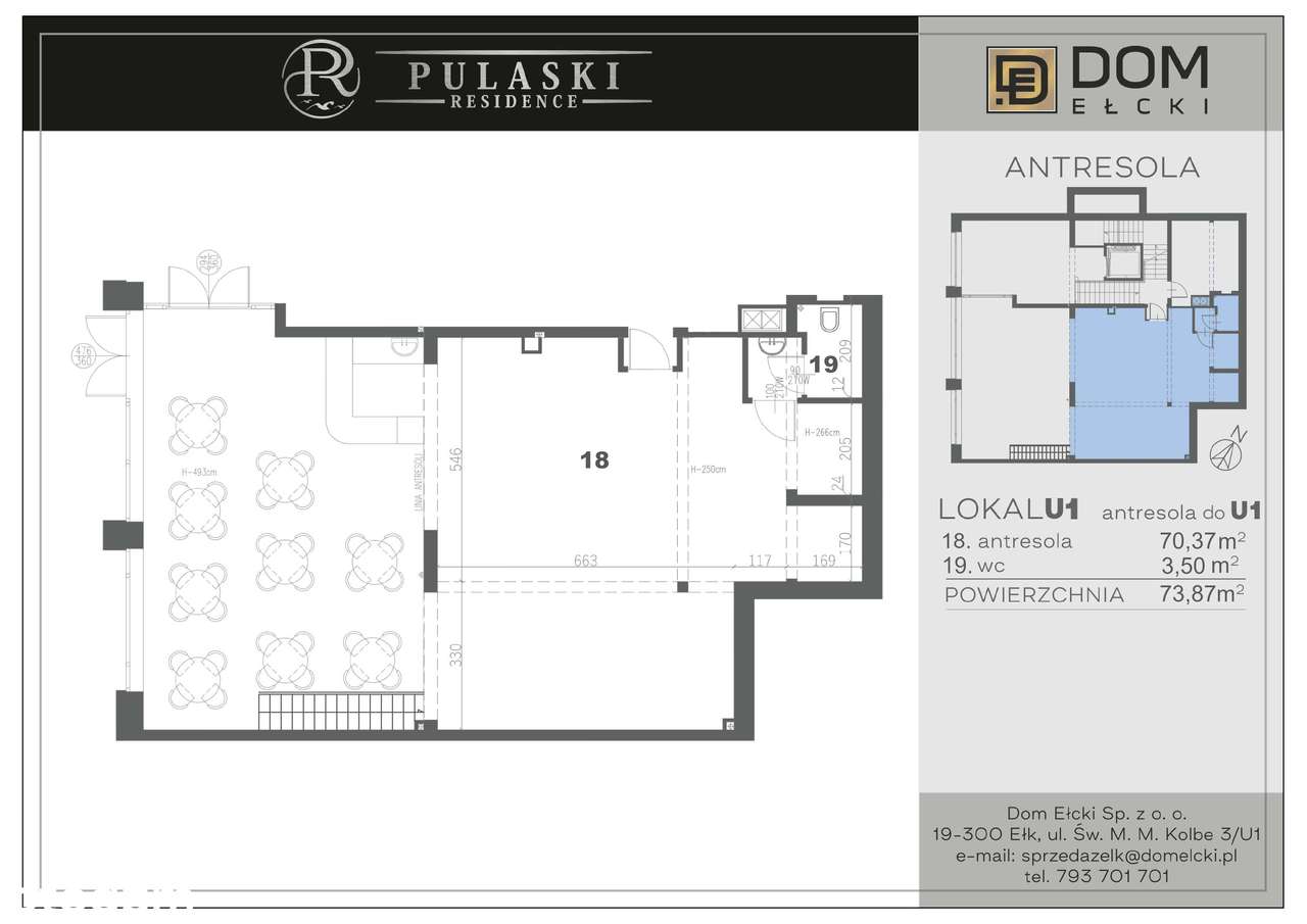 Lokal usługowy 235,9 m2 - parter + antresola z widokiem na jezioro !-5