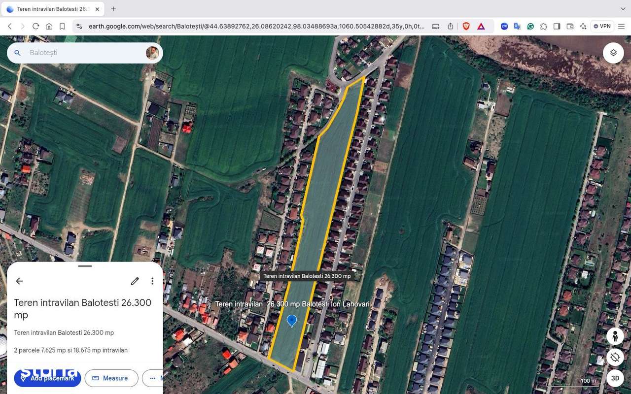Teren intravilan 26.300 mp Saftica Balotesti - PUZ în lucru-8