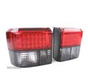 FAROLINS TRASEIROS LED PARA VOLKSWAGEN VW T4 TRANSPORTER CARAVELLE 90-03 VERMELHO ESCURECIDO - 1