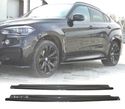 EXTENSÕES DE EMBALADEIRAS PARA BMW X6 F16 LOOK M-TECH PRETO BRILHANTE - 1