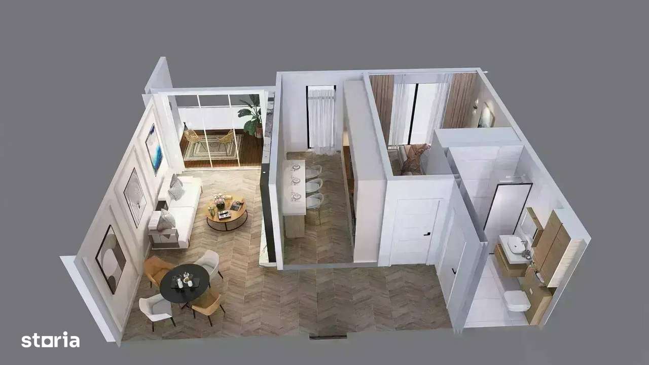 Ap 2 camere / geam la baie/ etaj 2 din 3 / est / 15 min Metrou 1 Dec-7