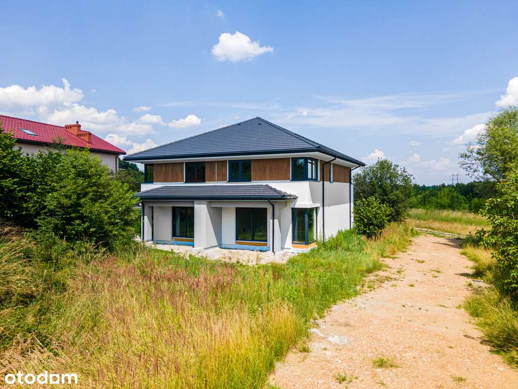 Bliźniak z dużym ogrodem w sąsiedztwie lasu-3