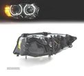 FARÓIS ANGEL EYES PISCA EM LED PARA BMW SERIE 3 E90 E91 05-11 FUNDO PRETO - 2