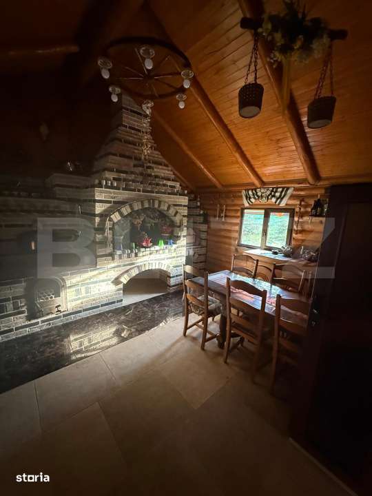 Cabana din lemn rotund, 2 camere, 140 mp, teren 2800 mp, Paltinoasa - Imagine principală: 4/19