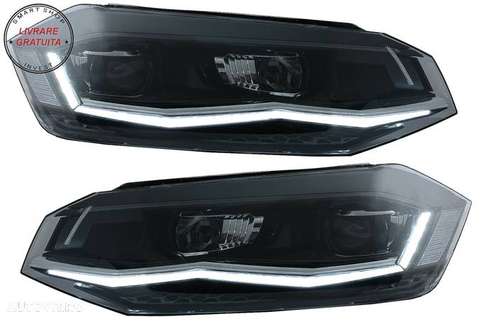 Faruri LED VW Polo AW MK6 (2018-2020) Semnal Dinamic Secvential- livrare gratuita - 1