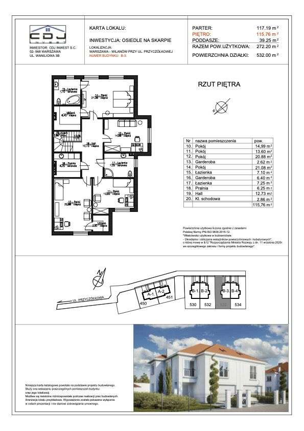 Nowa inwestycja domów jednorodzinnych w Powsinie - Pełny obrazek: 5/7