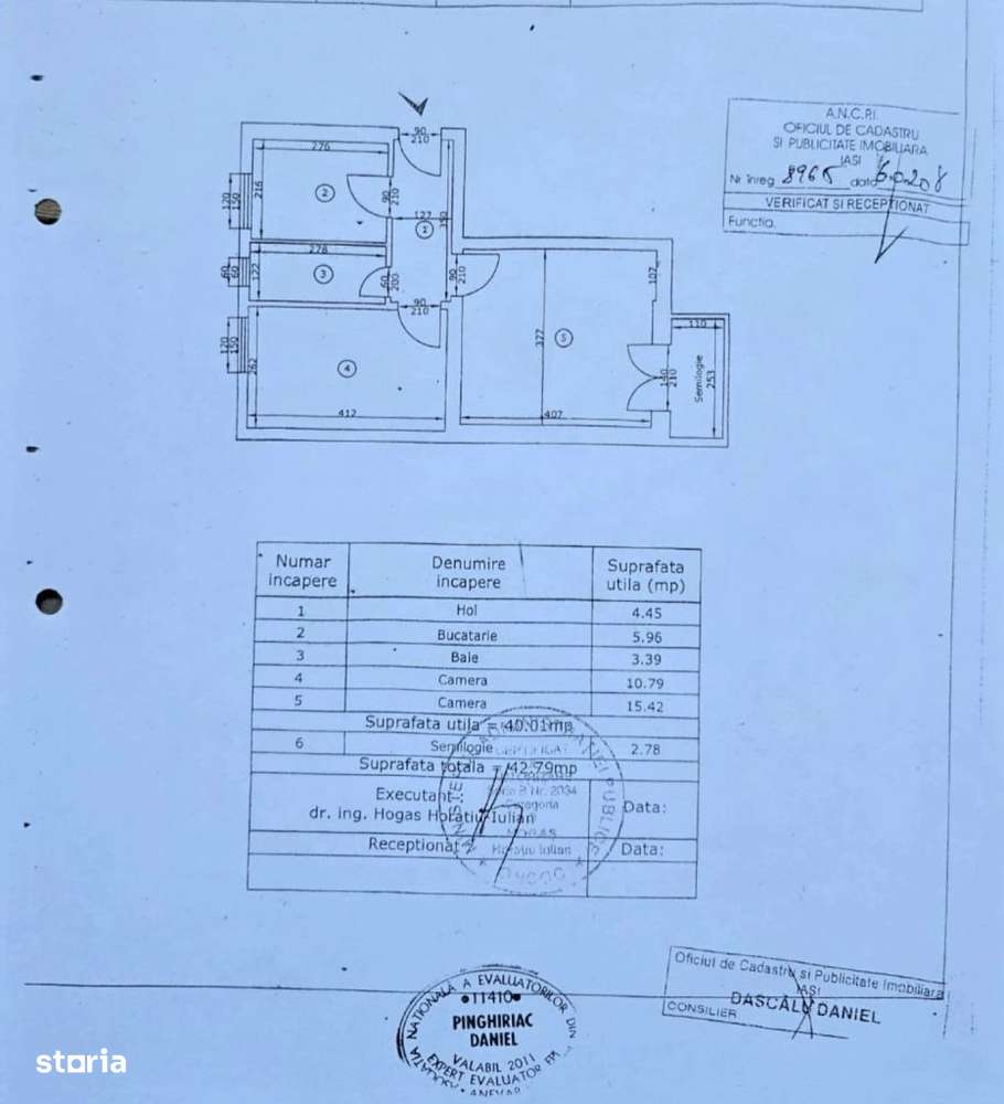 Apartament central str. Arcu etaj1-9