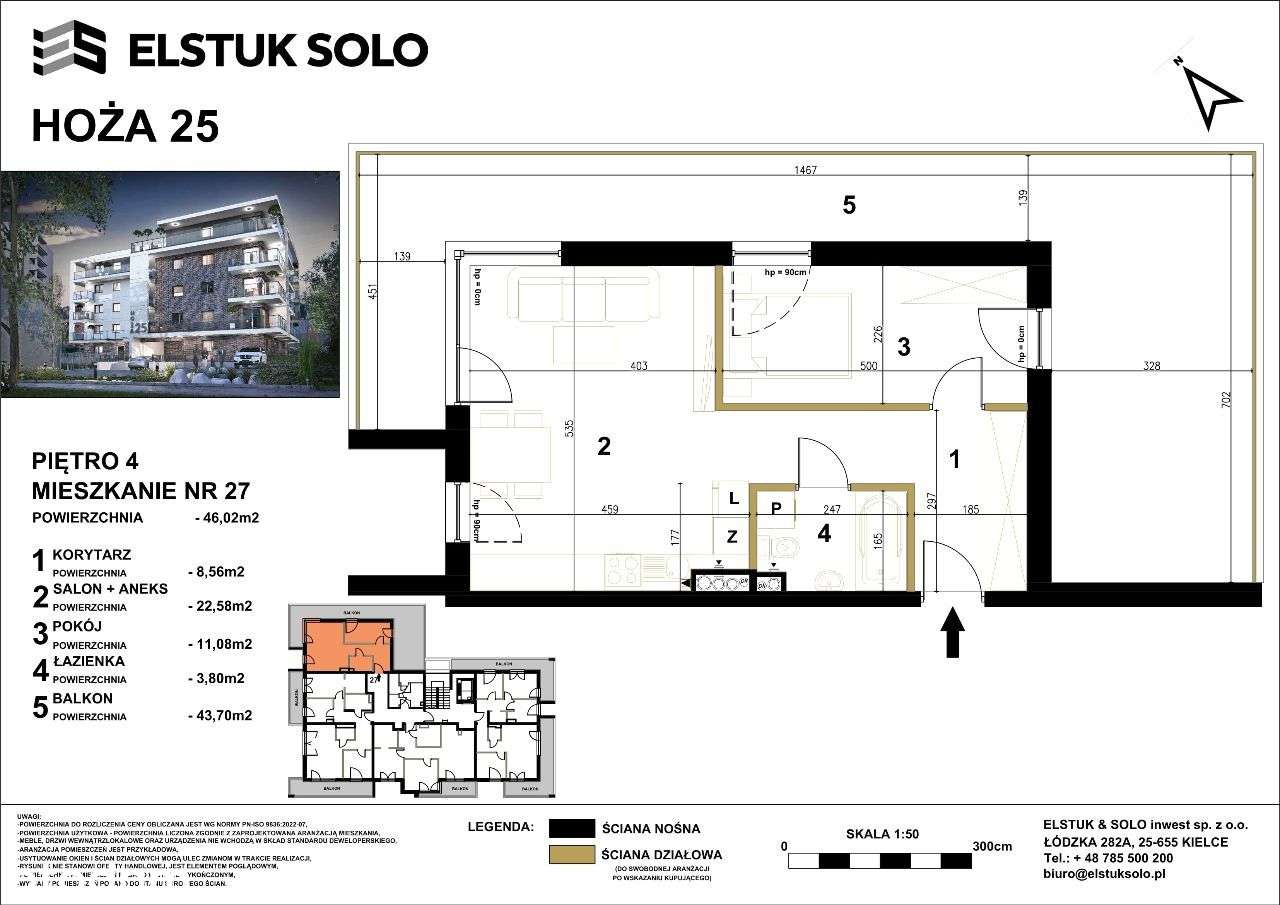 Hoża 25 - wysoki standard-12