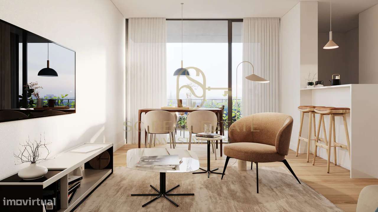 T2+1 Novo, com terraço, dois Lugares de Garagem - Maia-2