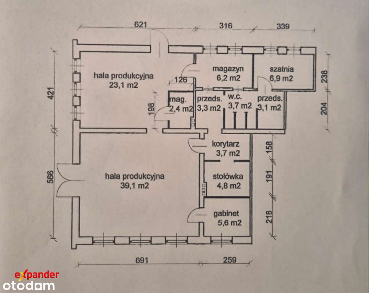 Funkcjonalny budynek usługowo-produkcyjny (104 m²). - Pełny obrazek: 5/13
