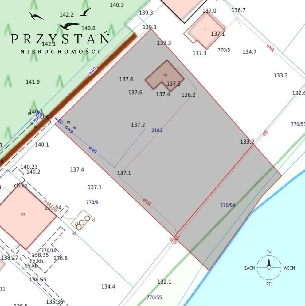 Działka z linią brzegową jeziora | Woda, gaz, prąd, światłowód-5