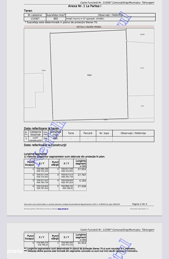 De vanzare 850 mp teren intravilan, Tarlungeni, brasov-3