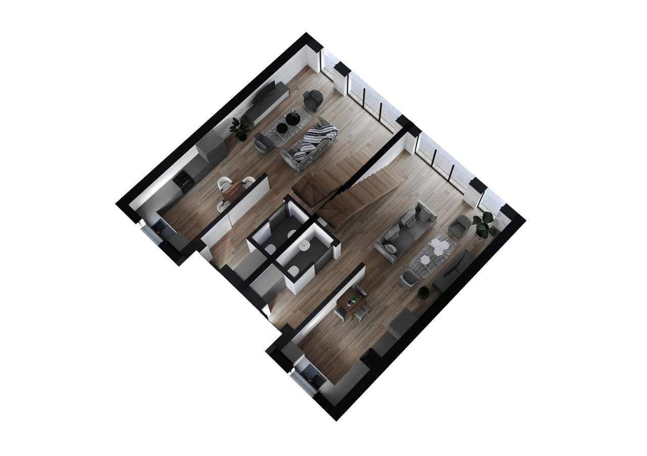 Nowoczesny Dom pod Lasem-7