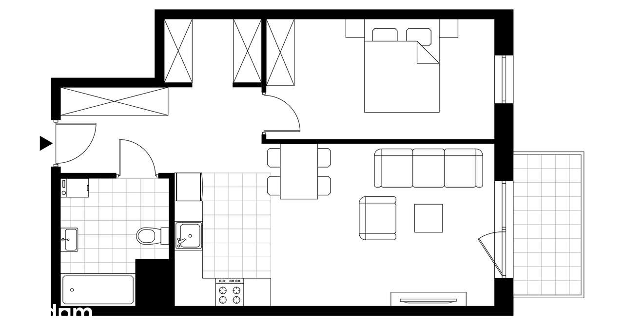 Panorama 3 Stawy | mieszkanie 2-pok. | 6.A33 - Pełny obrazek: 4/9