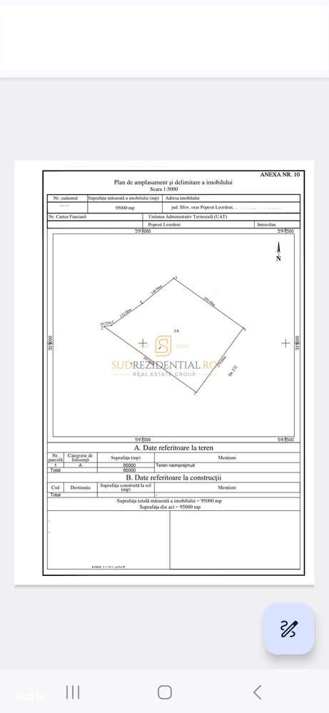 Teren 95000 mp, cu acces rapid la centura si A0 - langa Jumbo Berceni - Imagine principală: 5/5